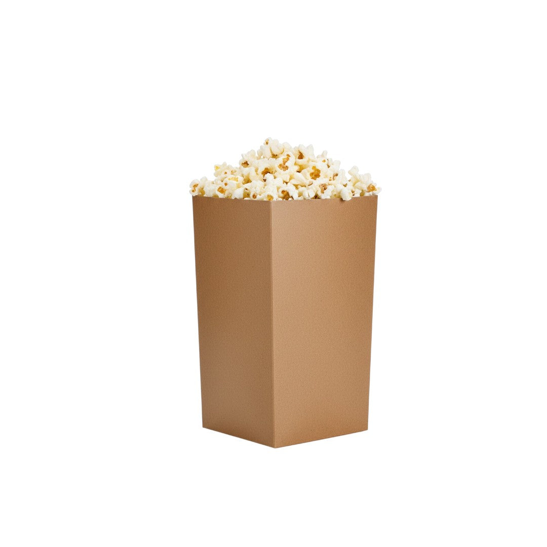 Kraft Popcorn Box 90x90x160mm 50pack