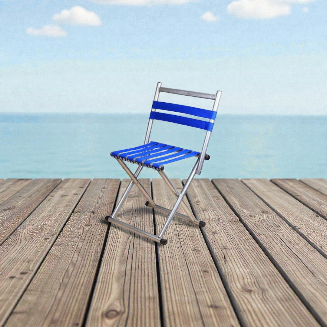 Portable Folding Camping Steel Chair 50x34x42cm
