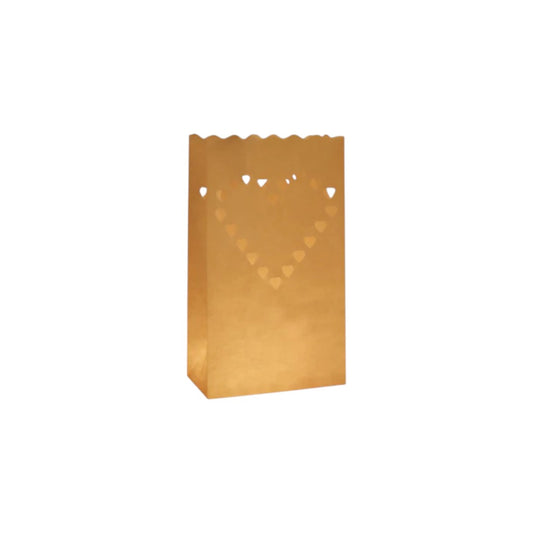 Kraft Paper Bag for Tealight Holder - Lantern Lamp Candle Bags 10pack