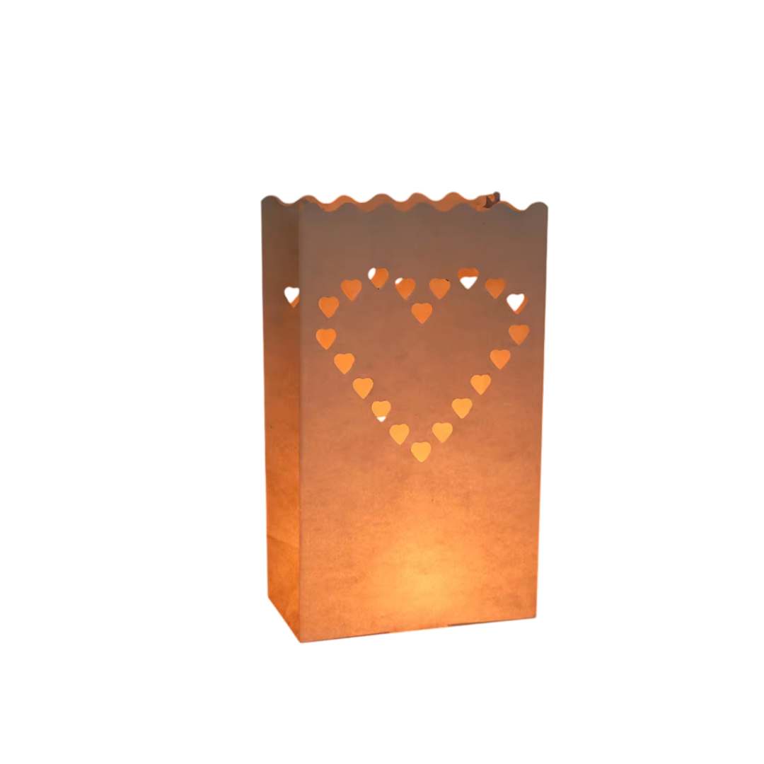 Kraft Paper Bag for Tealight Holder - Lantern Lamp Candle Bags 10pack