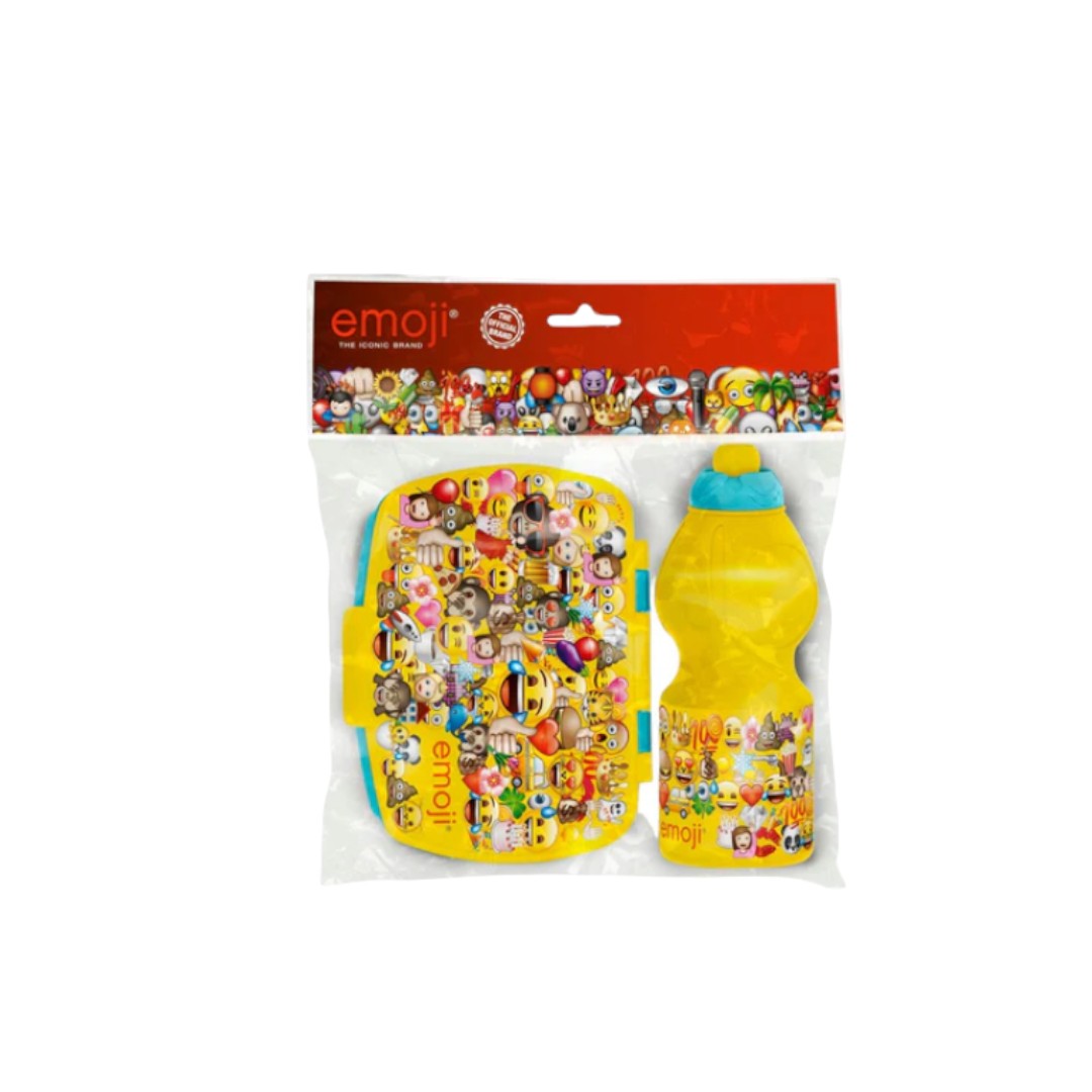 Disney Emoji Sandwich Box and Bottle 2pc