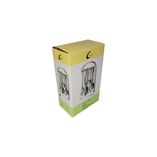 Stainless Steel 24pc Cutlery Set Hanging