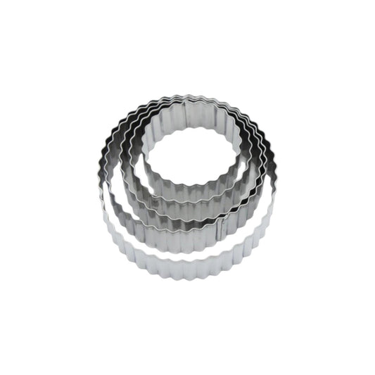 Stainless Steel Cookie Cutters Round 5pack