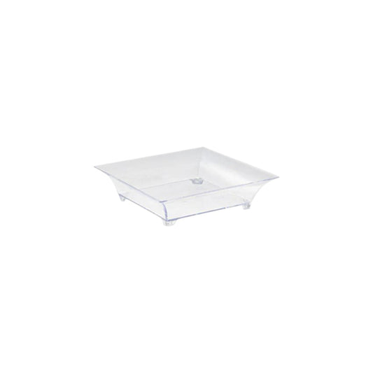 Acrylic Square Flat Mini Dessert Cups 6.1×4.5x1.6cm 10pack