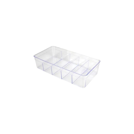 Emsan Plastic Organiser 5-Division Clear 30x16x7.5cm