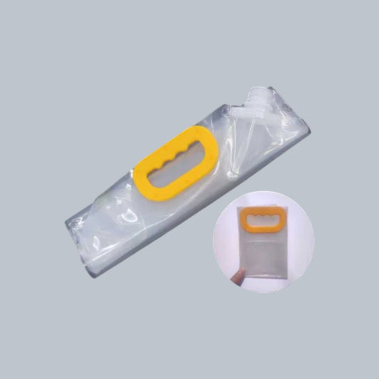 Stand-Up Beverage Carry Pouch Bag Clear 2L Food Grade with Double Side Spout 26×20.5+8cm