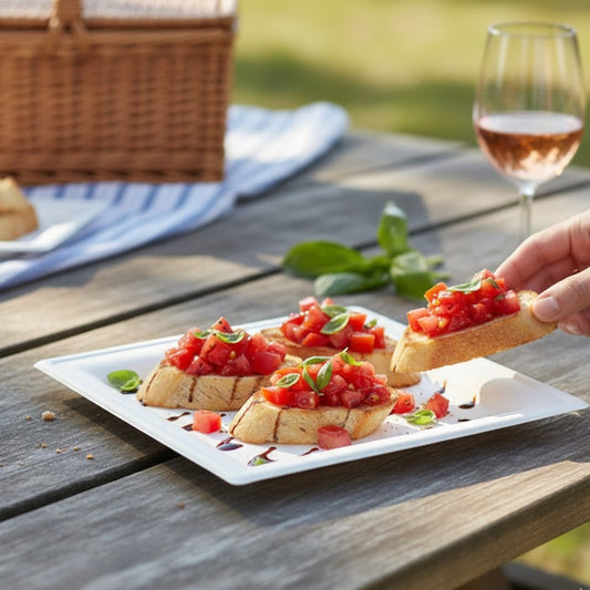 Biodegradable 26cm Square Plate 5pack
