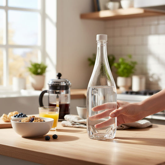 PET Clear Plastic Teardrop Water Bottle