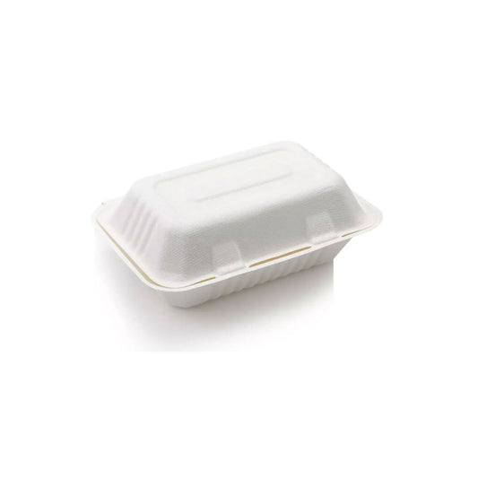 Biodegradable Bagasse Takeaway Lunchbox Clamshell 1000ml 10pack