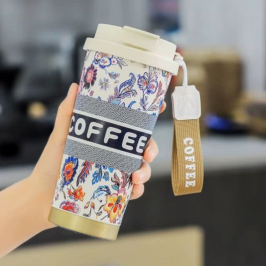 500ml Stainless Steel Vacuum Tumbler with lid Handle