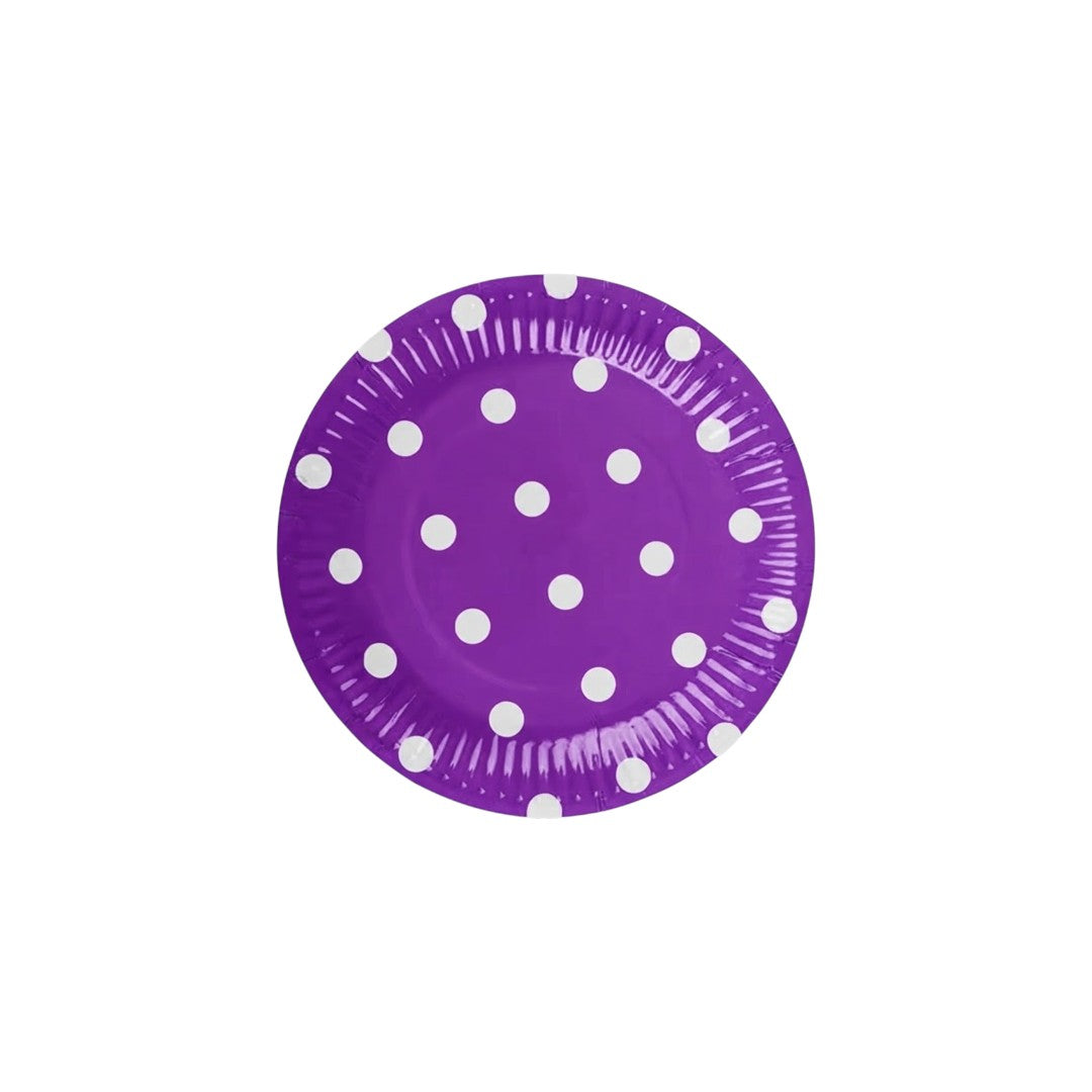 Disposable Party Paper plates Polka Dot 9inch 8pcs