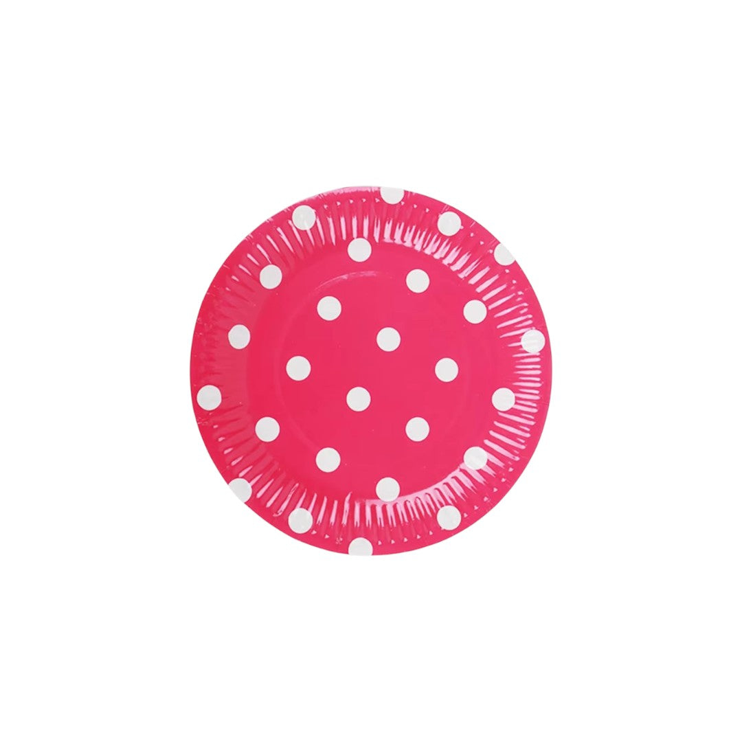 Disposable Party Paper plates Polka Dot 9inch 8pcs
