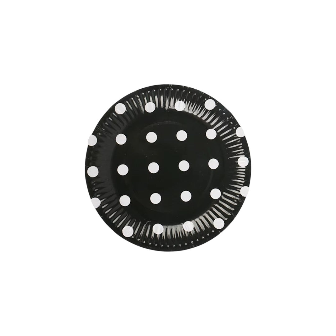 Disposable Party Paper plates Polka Dot 9inch 8pcs