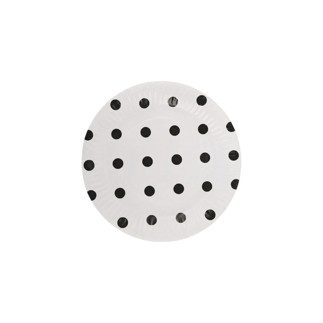 Disposable Party Paper plates Polka Dot 9inch 8pcs