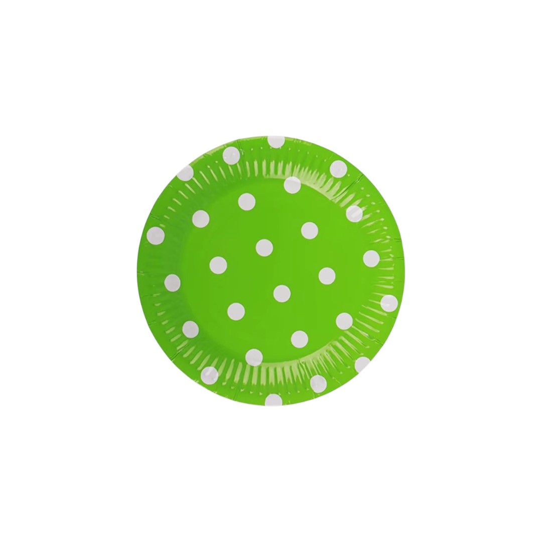 Disposable Party Paper plates Polka Dot 9inch 8pcs