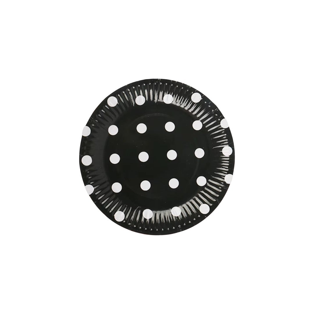 Disposable Party Paper plates Polka Dot 9inch 8pcs