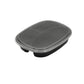 Disposable 3-Compartment Division Meal Tray M465 with Black Base and Clear Lid – 10 Pack