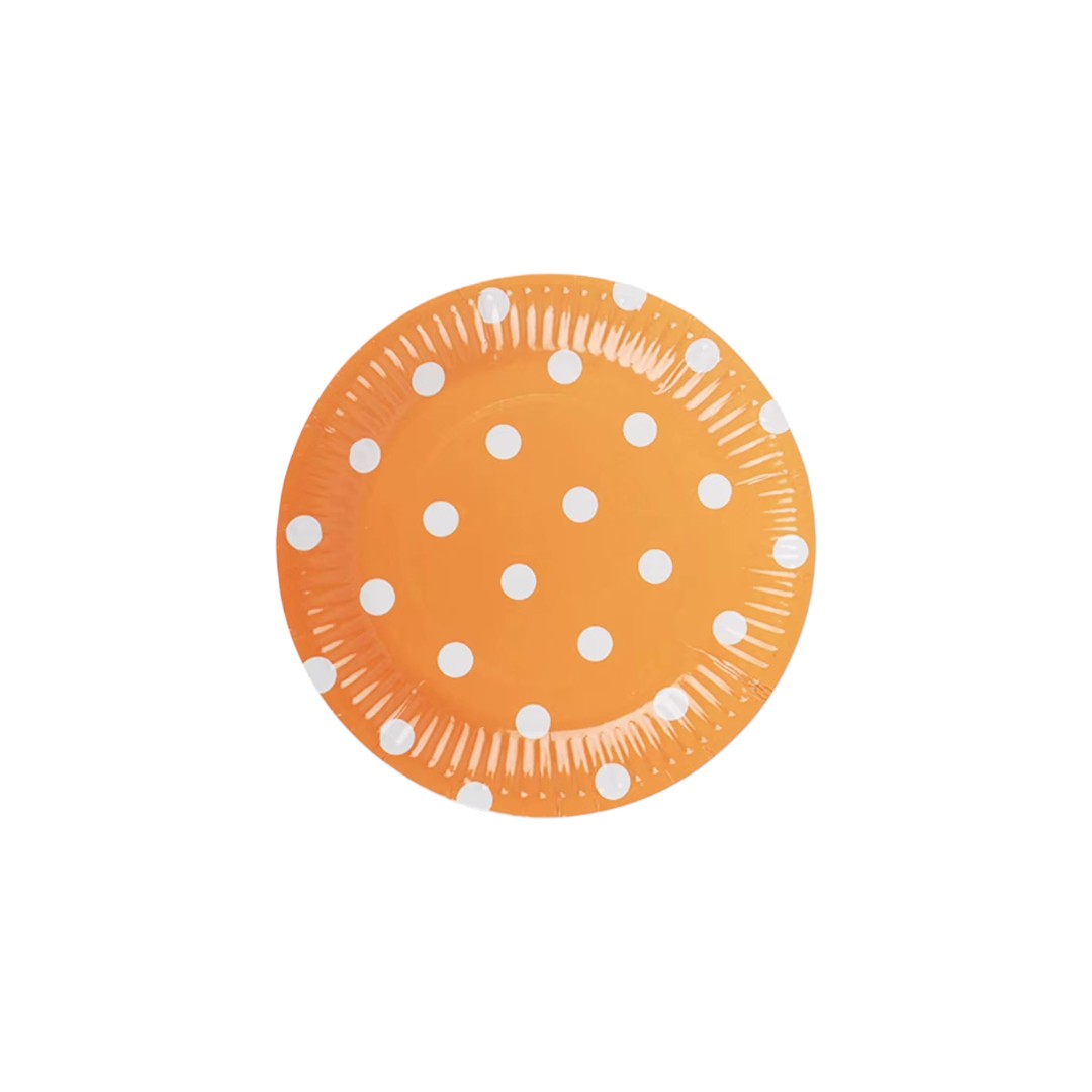 Disposable Party Paper plates Polka Dot 9inch 8pcs