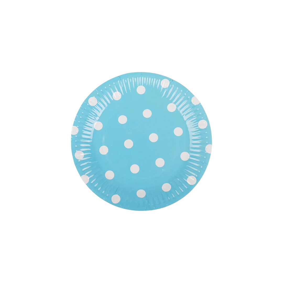 Disposable Party Paper plates Polka Dot 9inch 8pcs