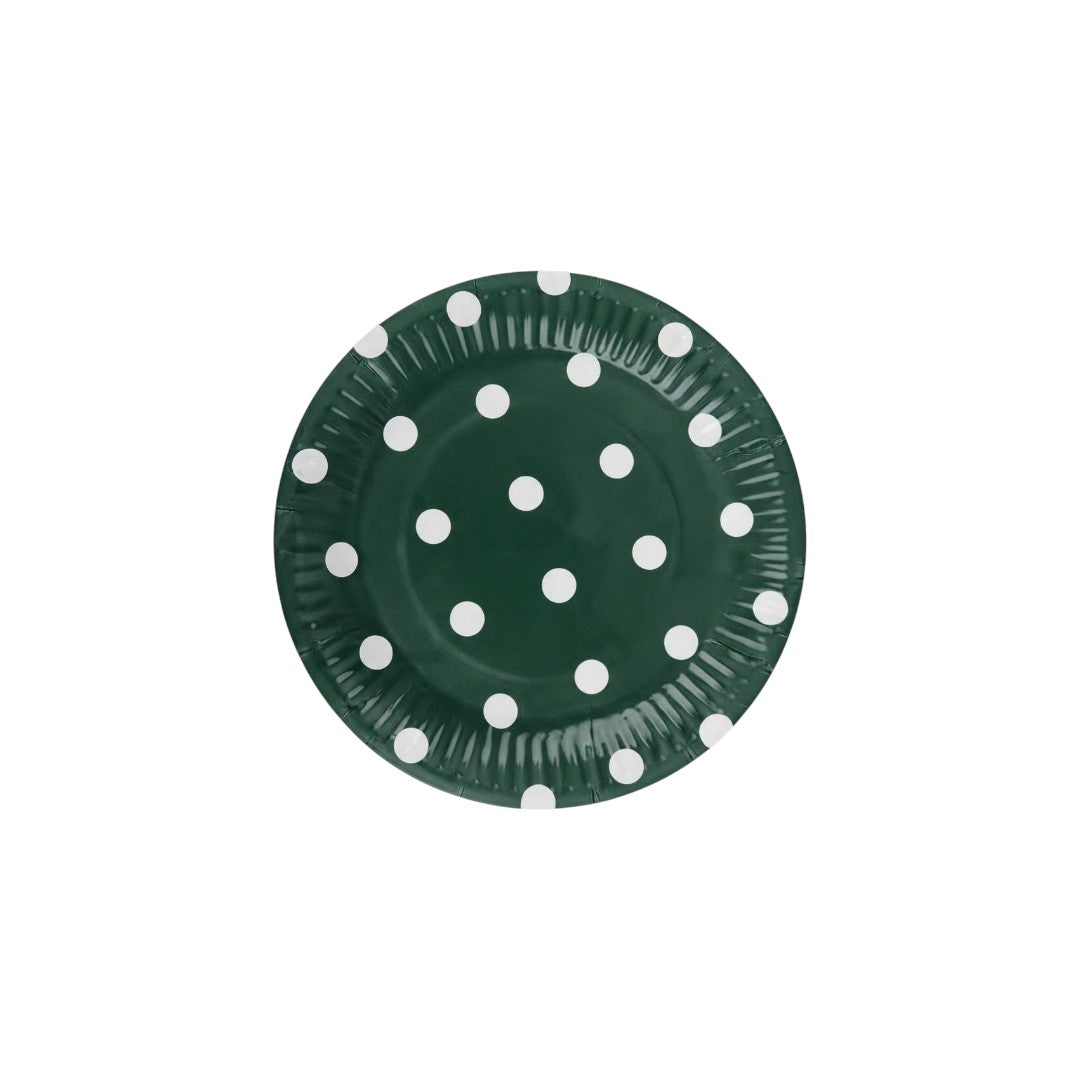 Disposable Party Paper plates Polka Dot 9inch 8pcs