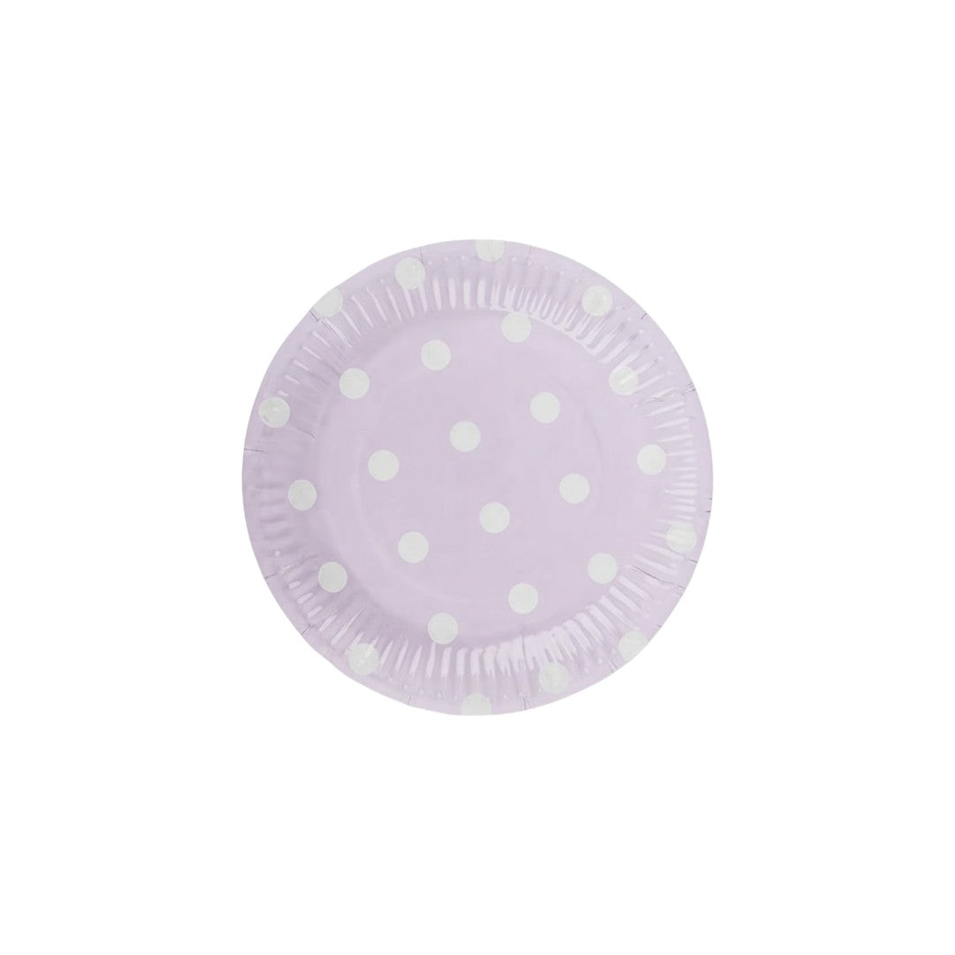 Disposable Party Paper plates Polka Dot 9inch 8pcs