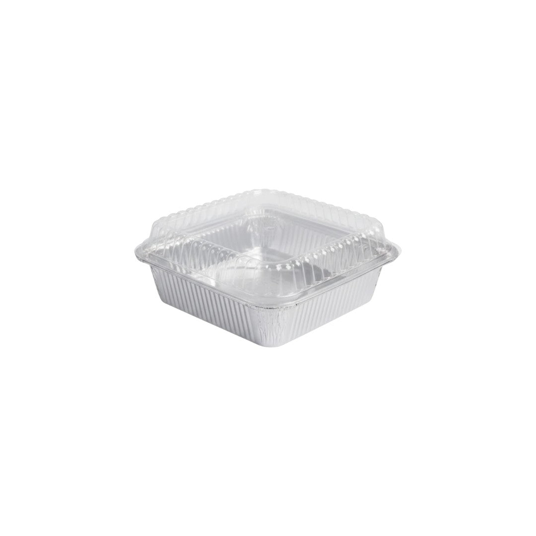 Aluminum Foil Takeaway Container Tub Disposable FG- 413PD with PET Clear LID 4133 1pc