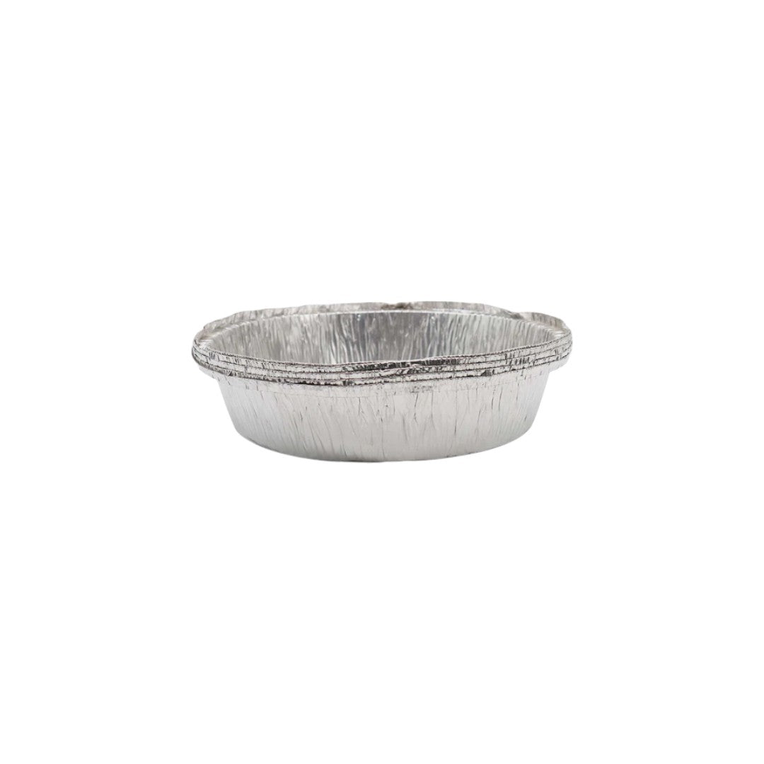 Aluminum Foil Cookie Salad Container Disposable Round 5pc 23.5cmx5.2cm