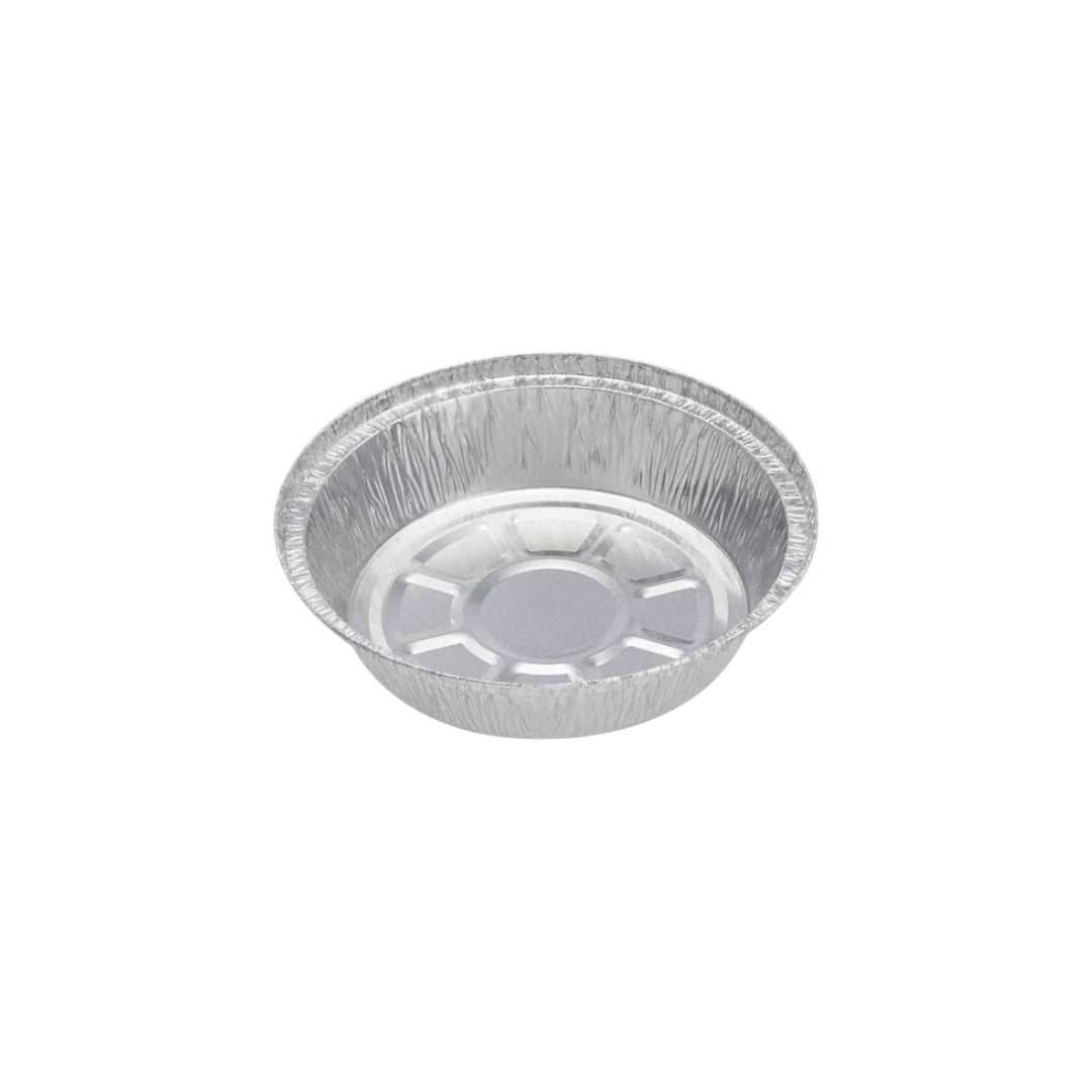 Aluminum Foil Cookie Salad Container Disposable Round 5pc 23.5cmx5.2cm