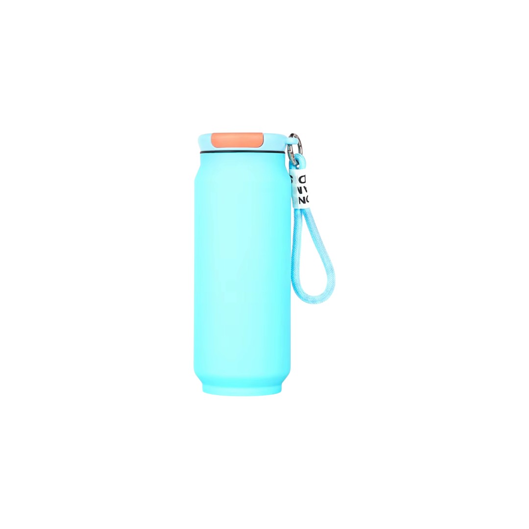 Stainless Steel Double-layer Vacuum Water Bottle with Lid and Portable Handle