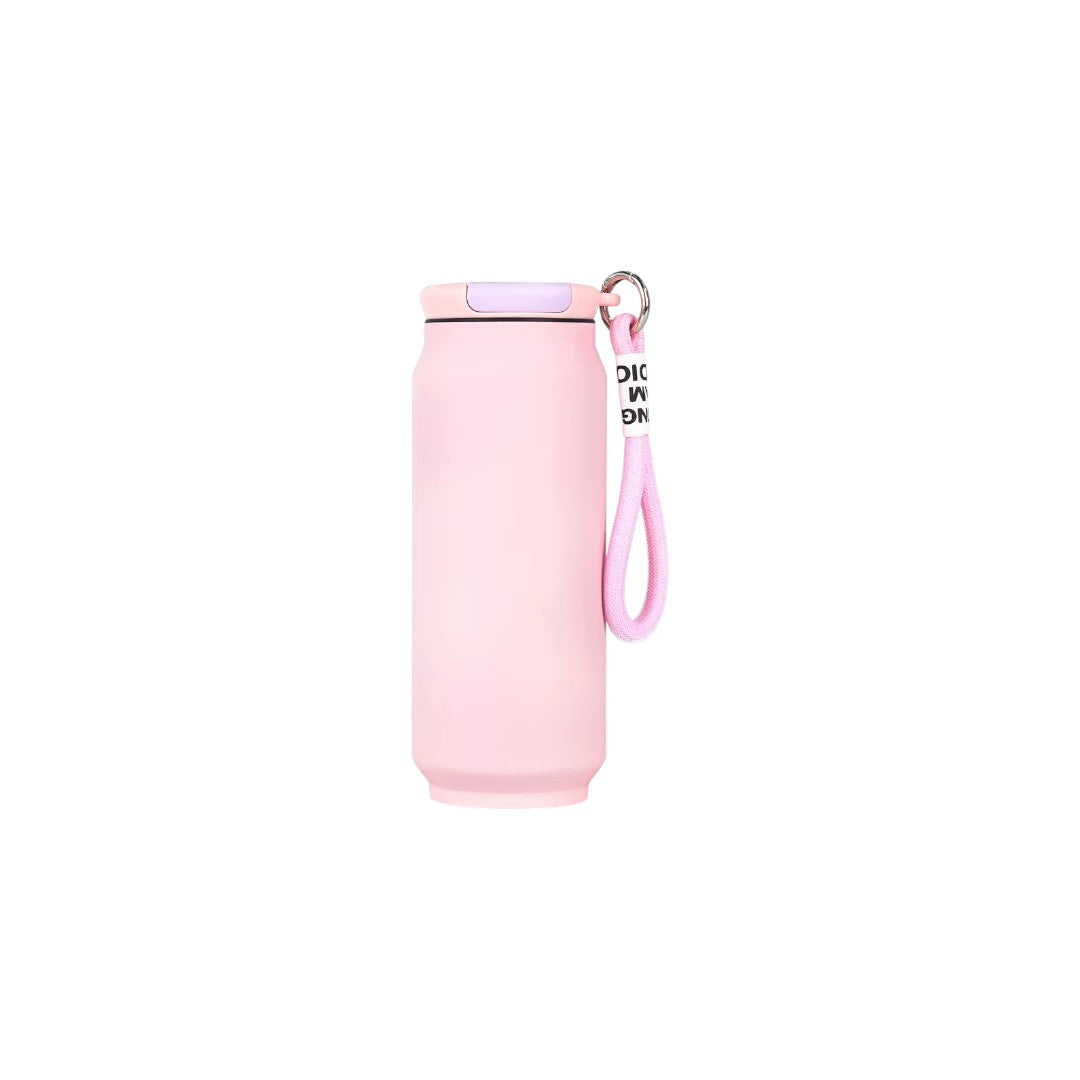 Stainless Steel Double-layer Vacuum Water Bottle with Lid and Portable Handle