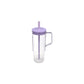 Reusable Plastic Water Tumbler Straw Handle