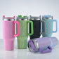 1200ml Stainless Steel Tumbler Rhinestone Glitter  Style Tumbler With Lid and Straw