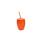 600ml Kids Fruit Shaped BPA Free Plastic Straw Cup Tumbler
