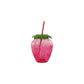 600ml Kids Fruit Shaped BPA Free Plastic Straw Cup Tumbler