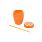 600ml Kids Fruit Shaped BPA Free Plastic Straw Cup Tumbler