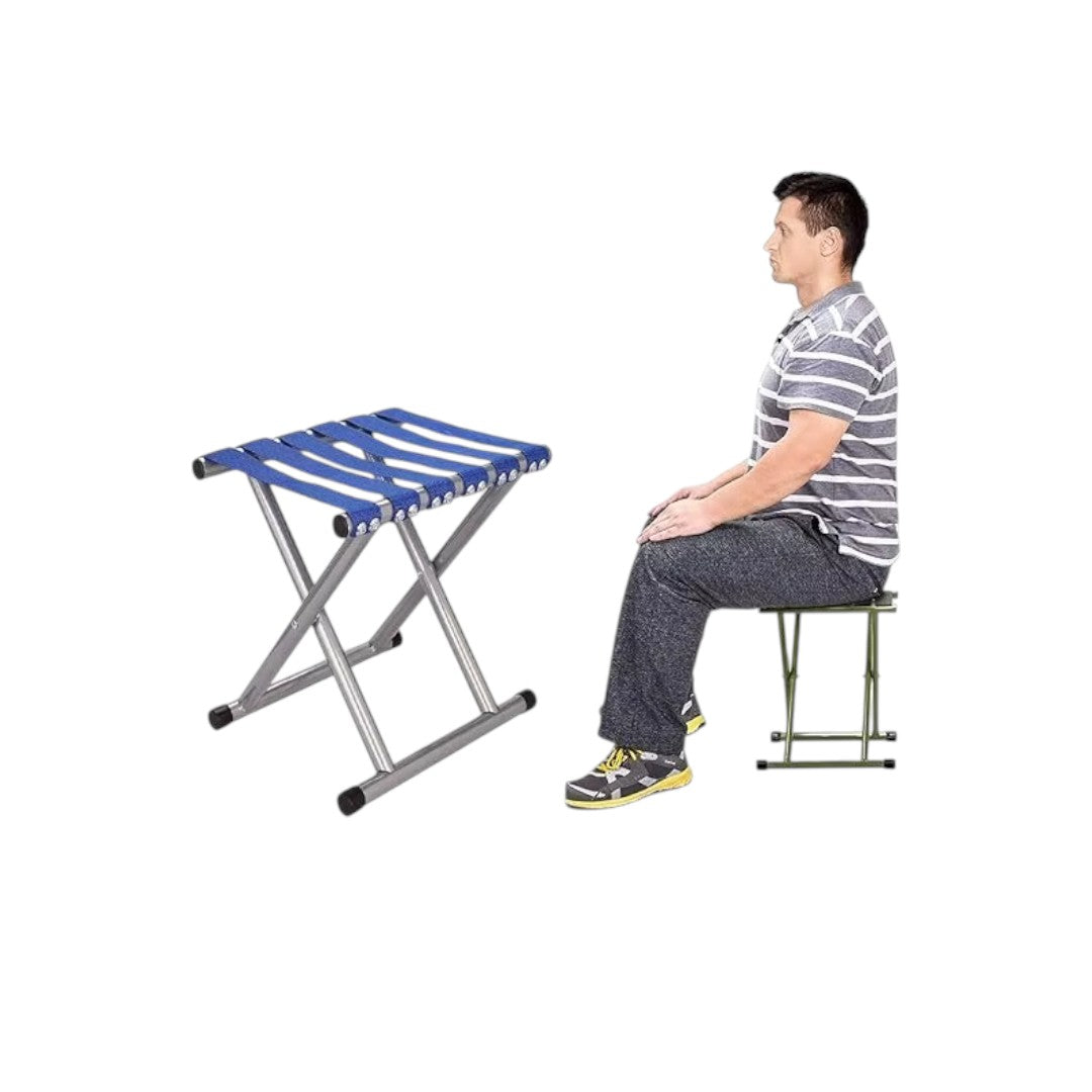 Portable Folding Camping Steel Stool 24x28x24cm