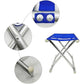 Portable Folding Camping Steel Stool 24x28x24cm