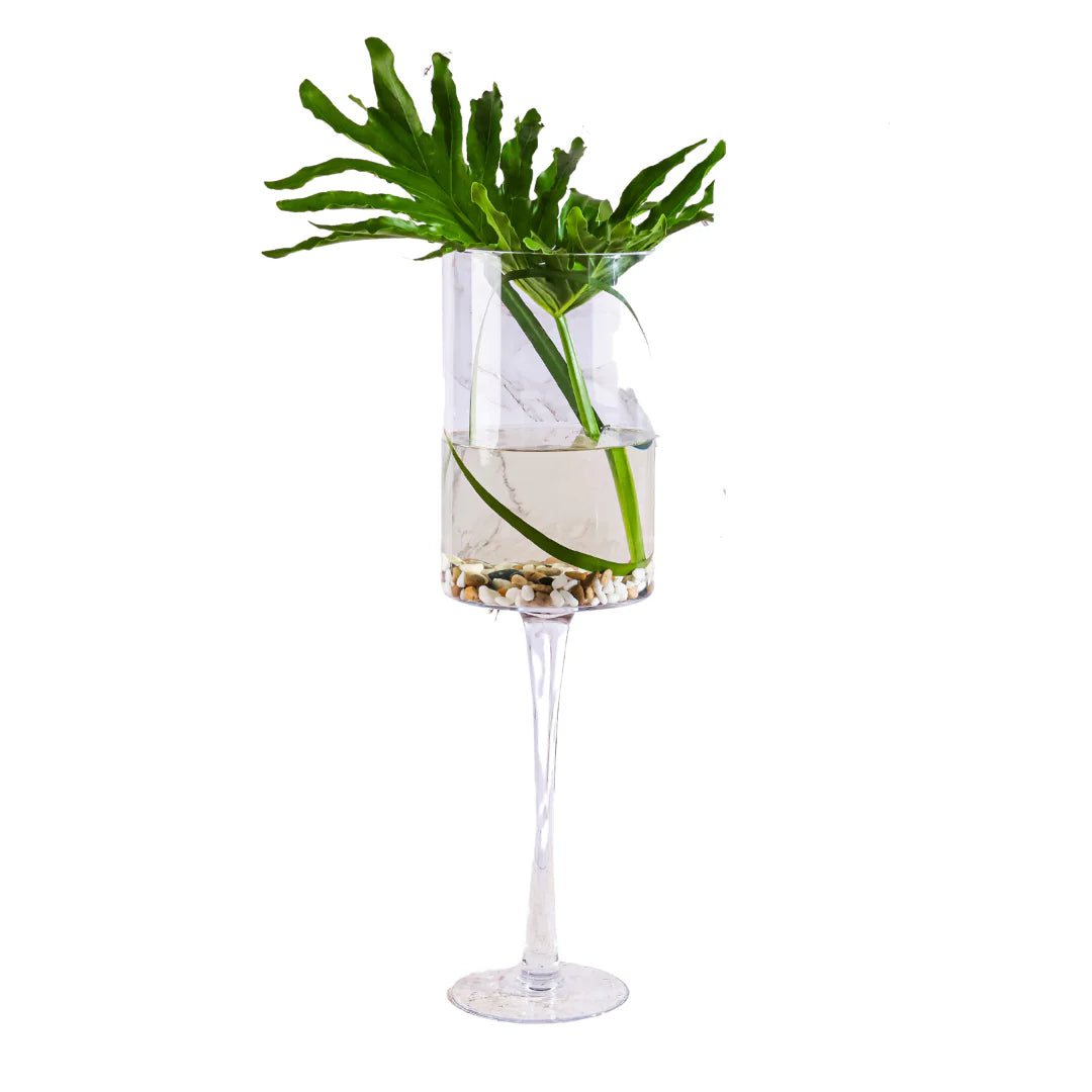 Glass Clear Vase 70cm