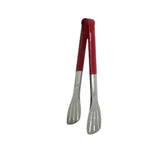 24cm BBQ Braai Tongs Stainless Steel Wooden Handle