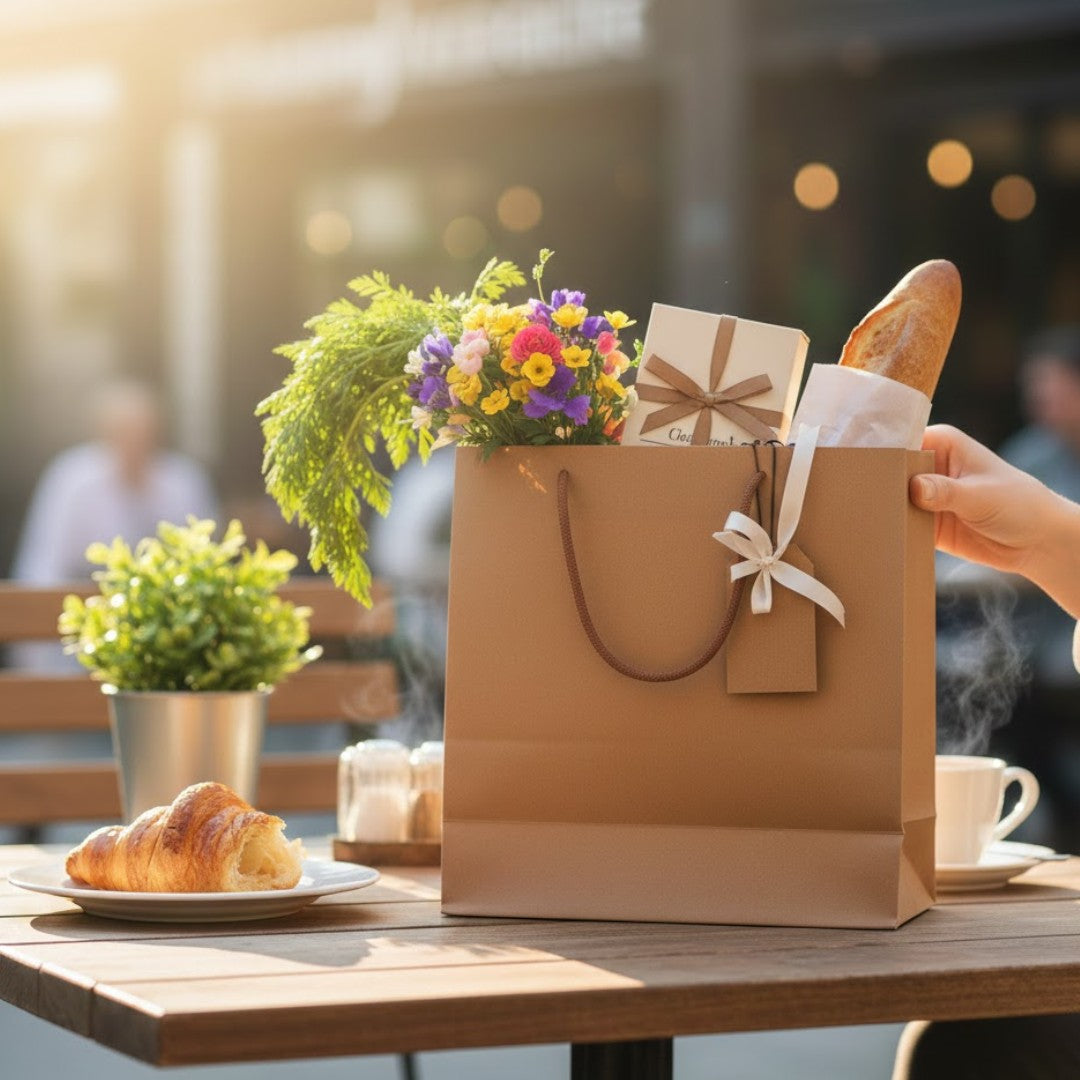 Small Kraft Gift Paper Bag 23x18cm