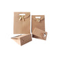 Kraft Paper Gift Bag Die Cut Handle with Bow Ribbon