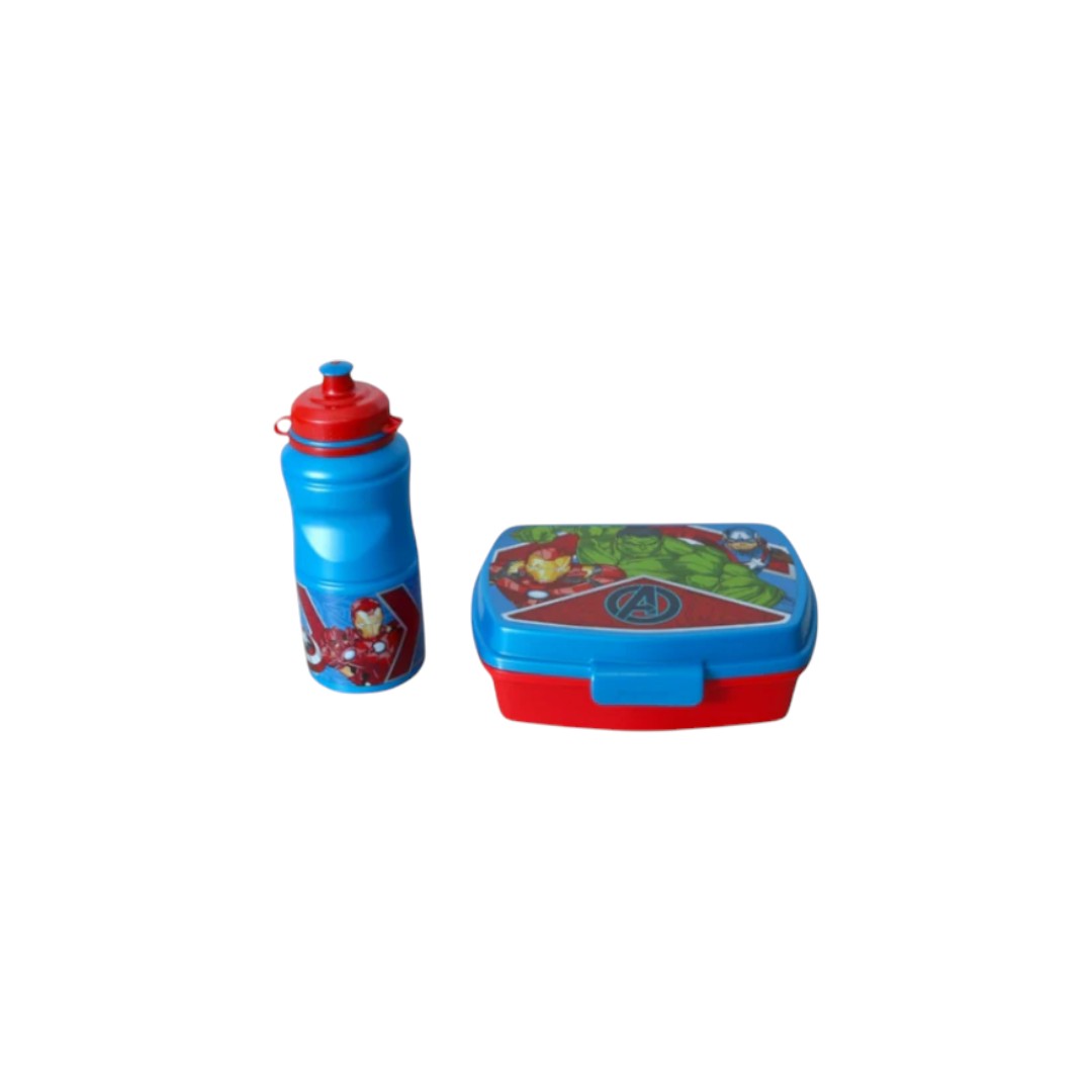 Disney Avengers Easy Shrink Wrap Lunchbox & Sports Water Bottle 380ml