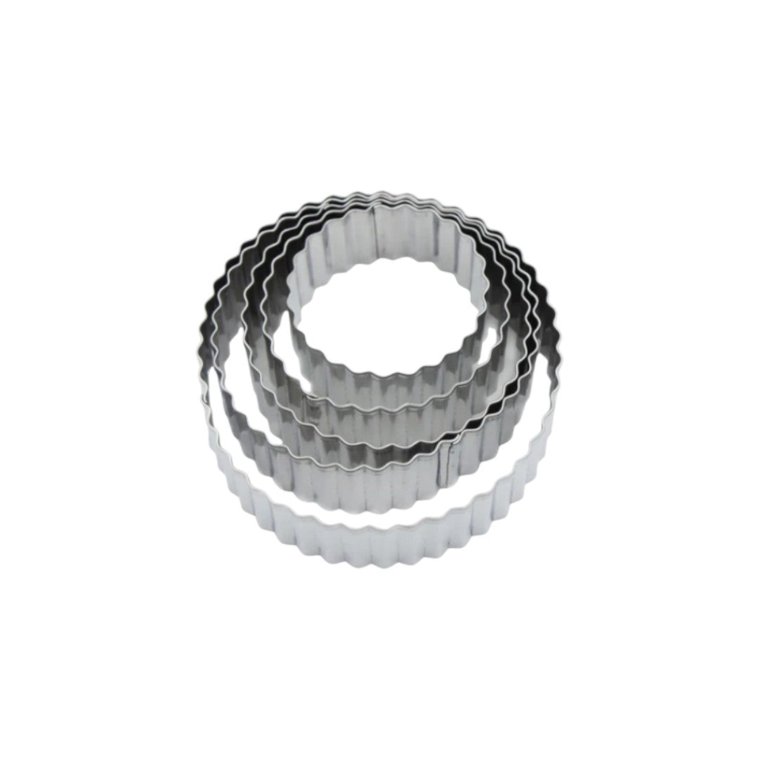 Stainless Steel Cookie Cutters Round 5pack