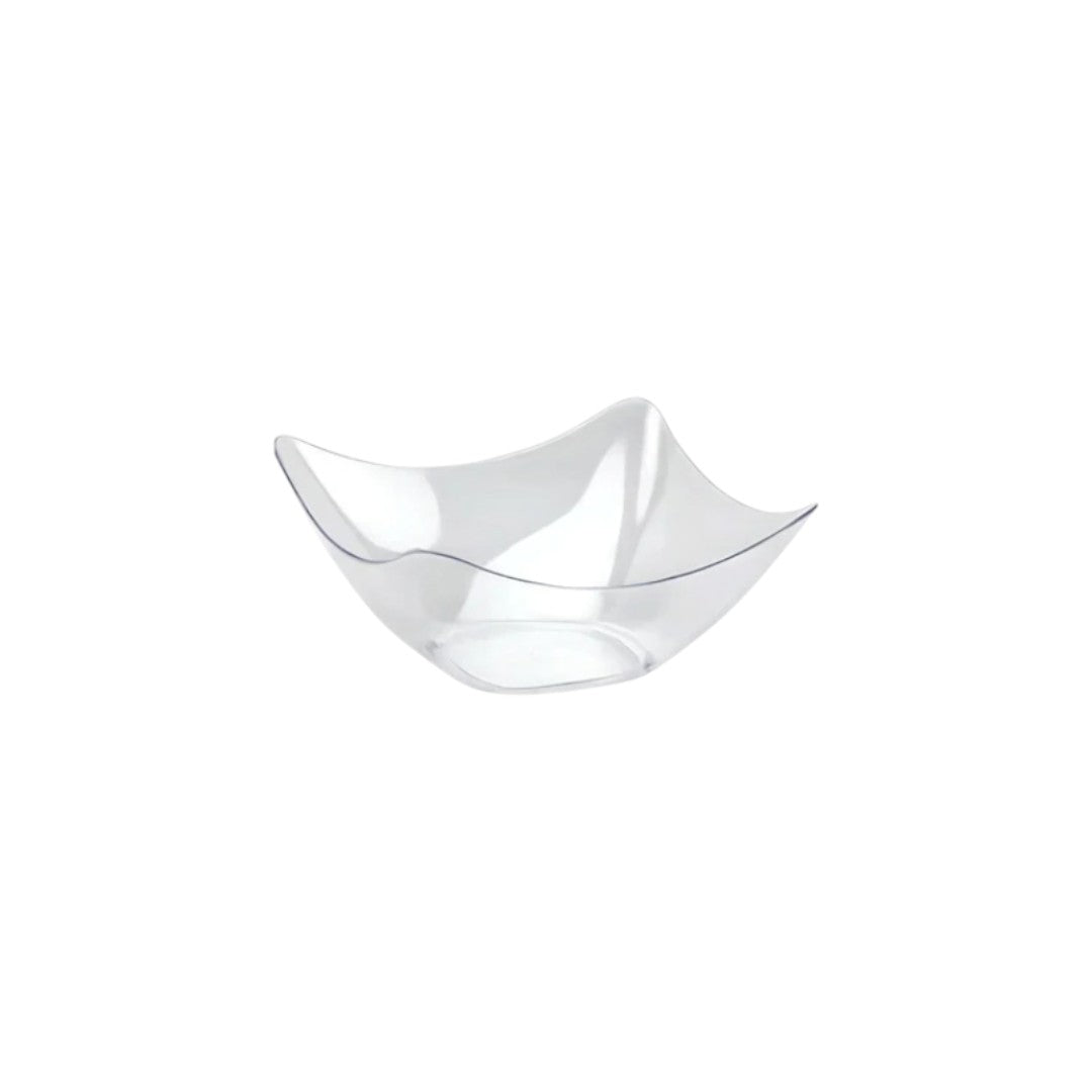 79ml Acrylic Flutter Mini Dessert Cups 7.6x7.6x3.6cm 10pack