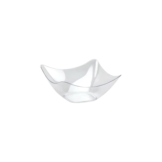 79ml Acrylic Flutter Mini Dessert Cups 7.6x7.6x3.6cm 10pack