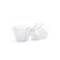 60ml Acrylic Flower-Shaped Mini Dessert Cups 7x4.2x4.4cm 10pack