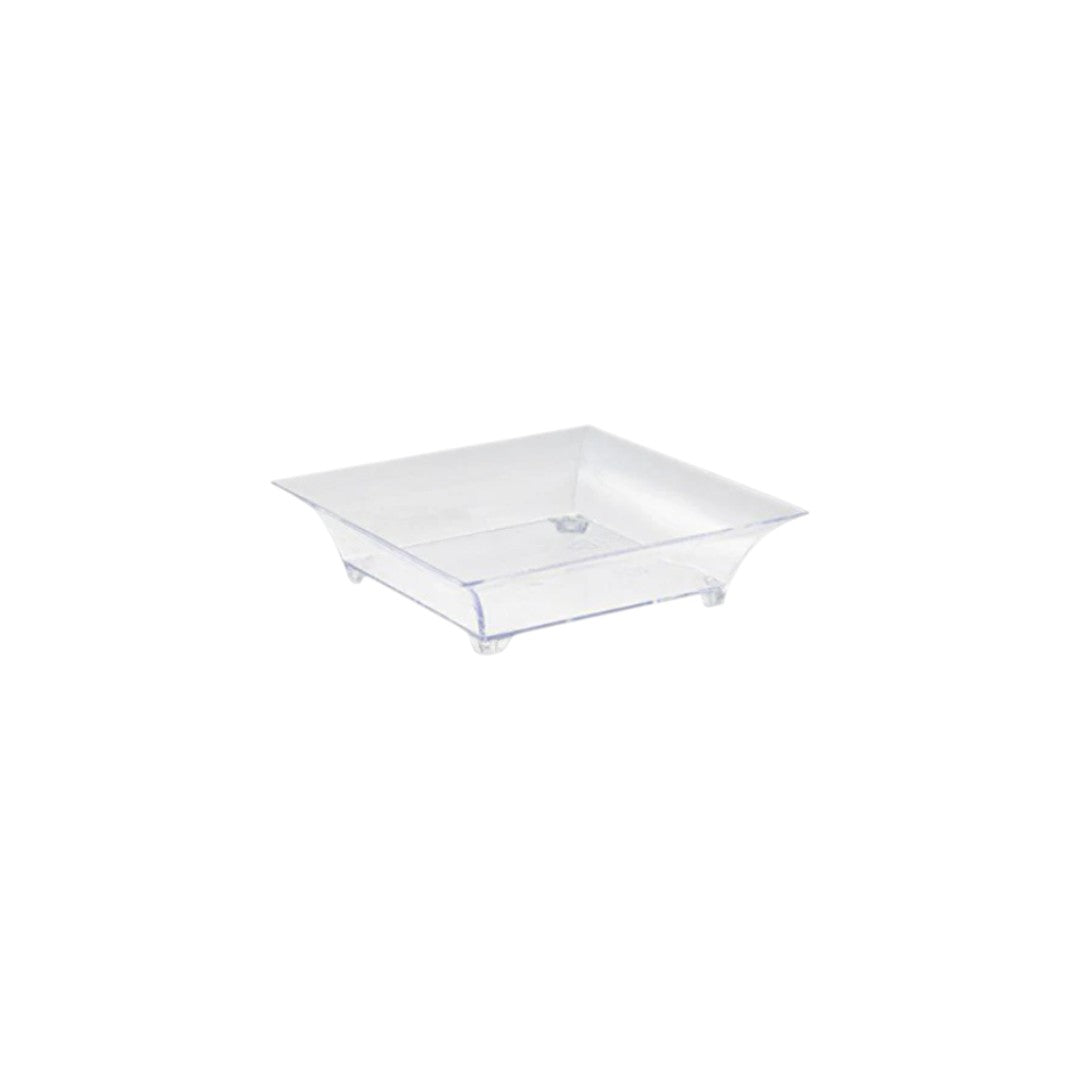 Acrylic Square Flat Mini Dessert Cups 6.1×4.5x1.6cm 10pack