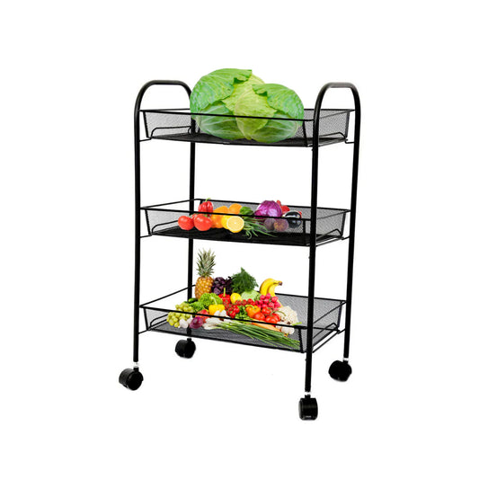 Black Vegetable Rack 3 Tier
