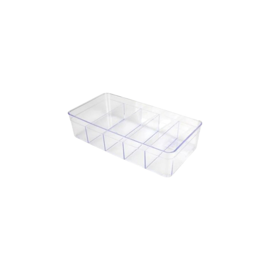 Emsan Plastic Organiser 5-Division Clear 30x16x7.5cm