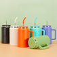 Stainless Steel Vacuum Insulated Car Thermos Cup with Straw 1400ml